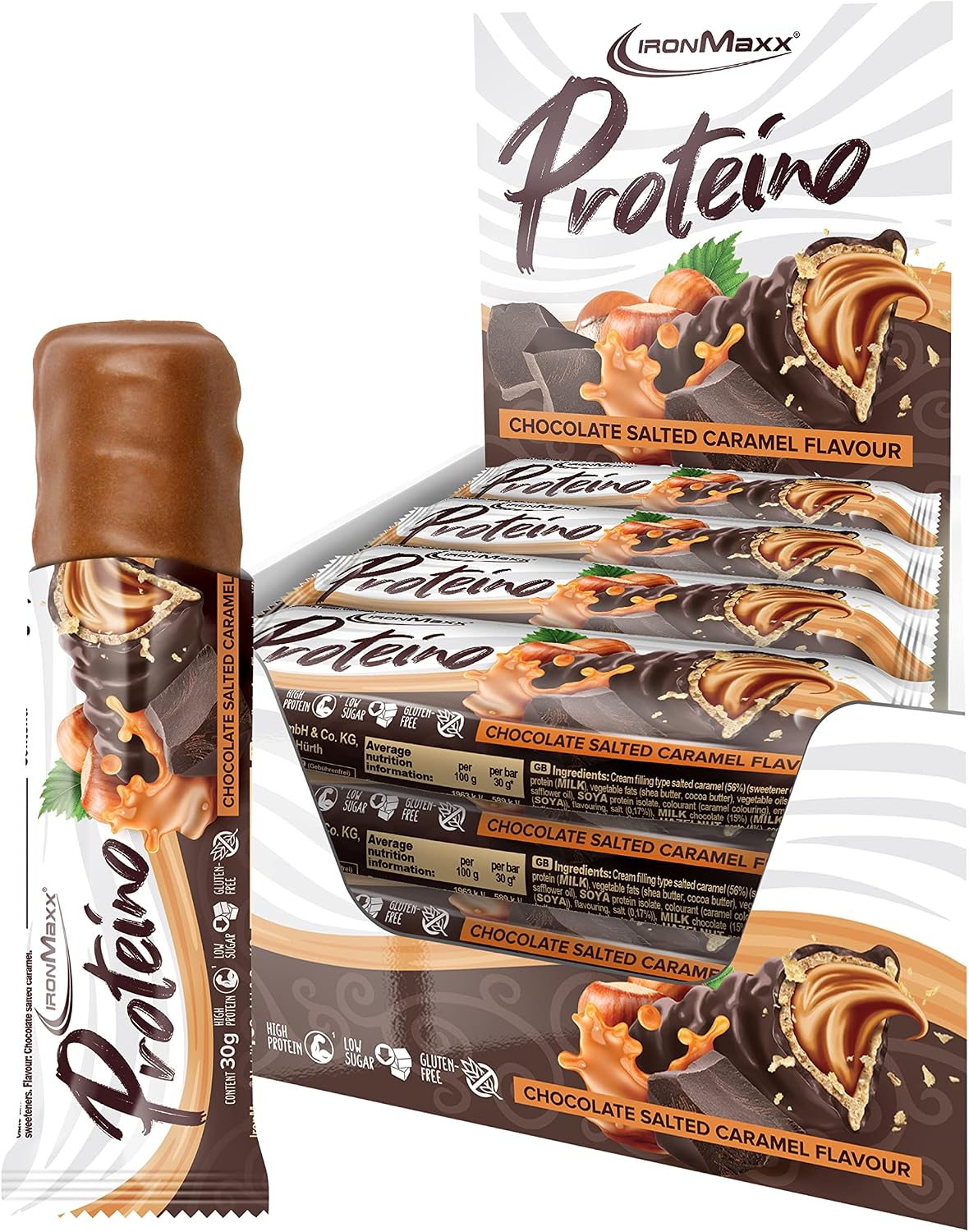 Proteino Protein Riegel White Chocolate Pistachio Protein verschieden