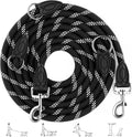 Aystkniet verstellbare Hundeleine 12 mm Nylon reflektierend 2m-3m