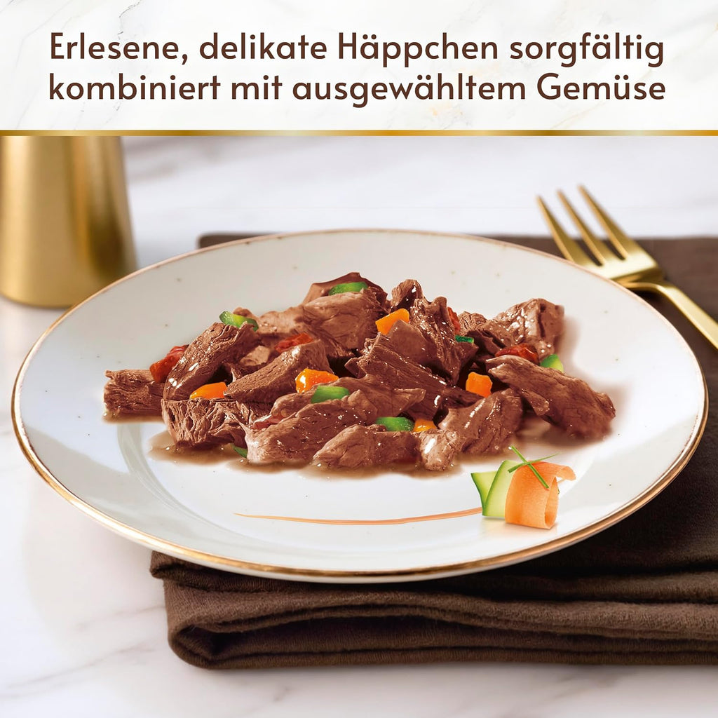 Gourmet A la Carte Nassfutter Katzen Huhn Spinat Pasta-Perlen 26x85g