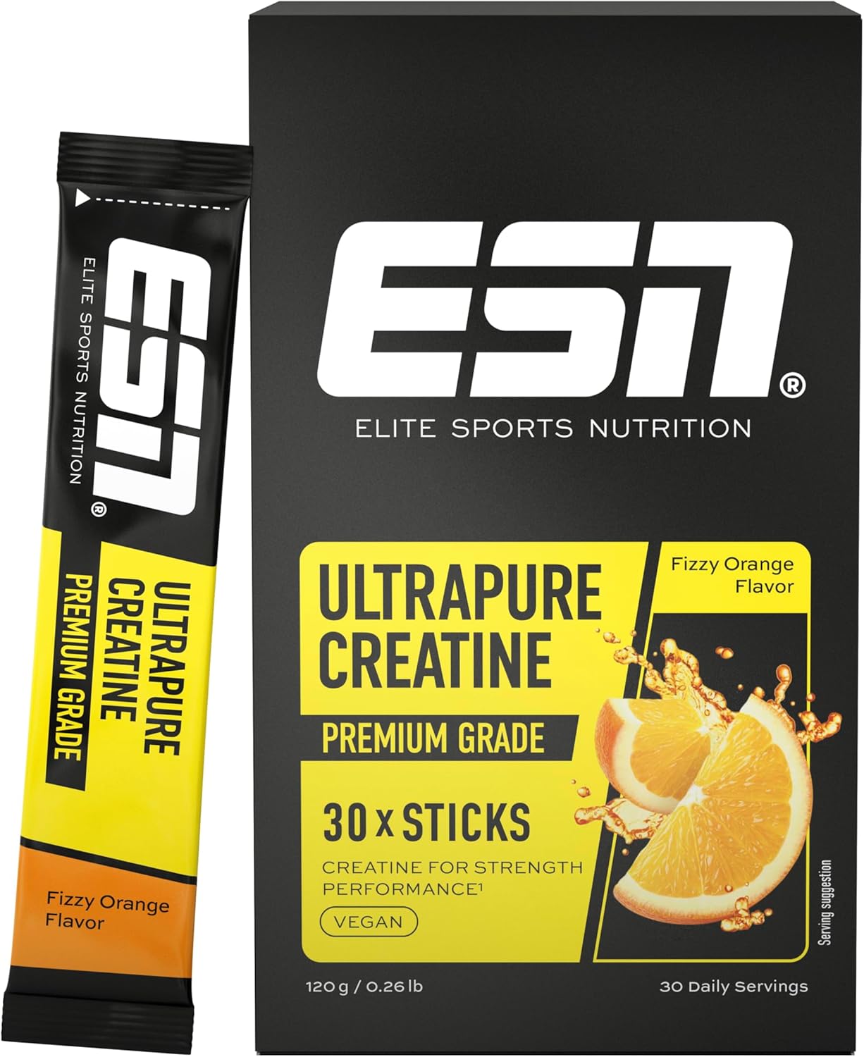 ESN Ultrapure Creatine Monohydrate Sticks 30 Portionen verschiedene Sorten