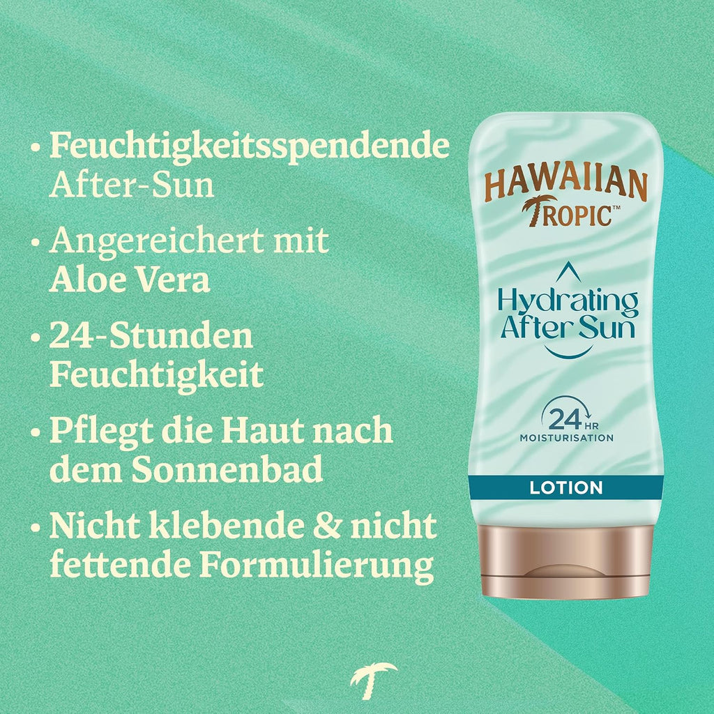 Hawaiian Tropic Hydrating After Sun 180 ml Aloe Vera vegan Erhaltung Braeune