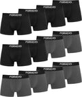 FORVEVO Boxershorts Herren 12er Pack Baumwolle atmungsaktiv S-4XL