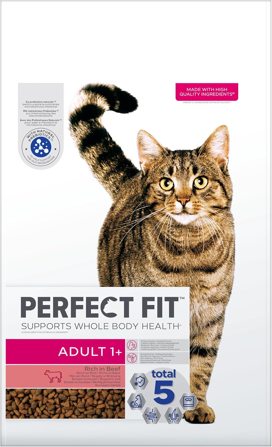 Perfect Fit Adult Katzen Trockenfutter Rind 7kg fuer erwachsene Katzen