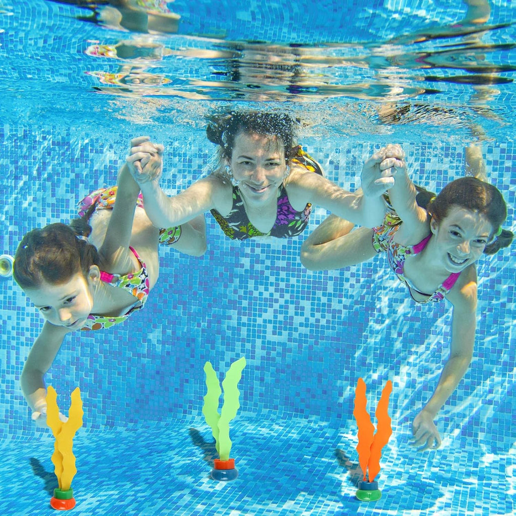 Unterwasser Tauchspielzeug Set 11tlg Tauchringe Torpedo Pool Kinder 4-12 Jahre