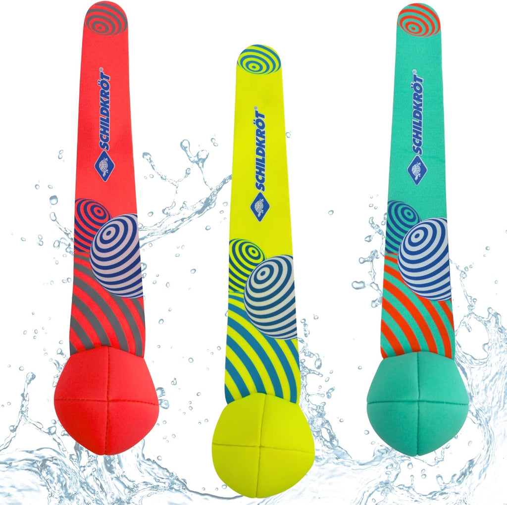 Schildkroet Neopren Diving Balls 3 Tauchbaelle mit Schweif Sandfuellung Pool Tauche