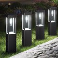 Joomer Solar-Wegeleuchten 4er Set LED warmweiss quadratisch wetterfest