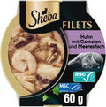 SHEBA Filets in Sauce Katzenfutter 16 x 60 g | Huhn Hochseefisch Garnelen