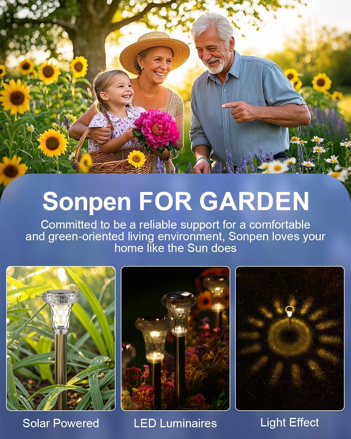 6er Set Solarleuchten Garten Edelstahl IP65 Warmweiss LED Aussen Wegleuchten