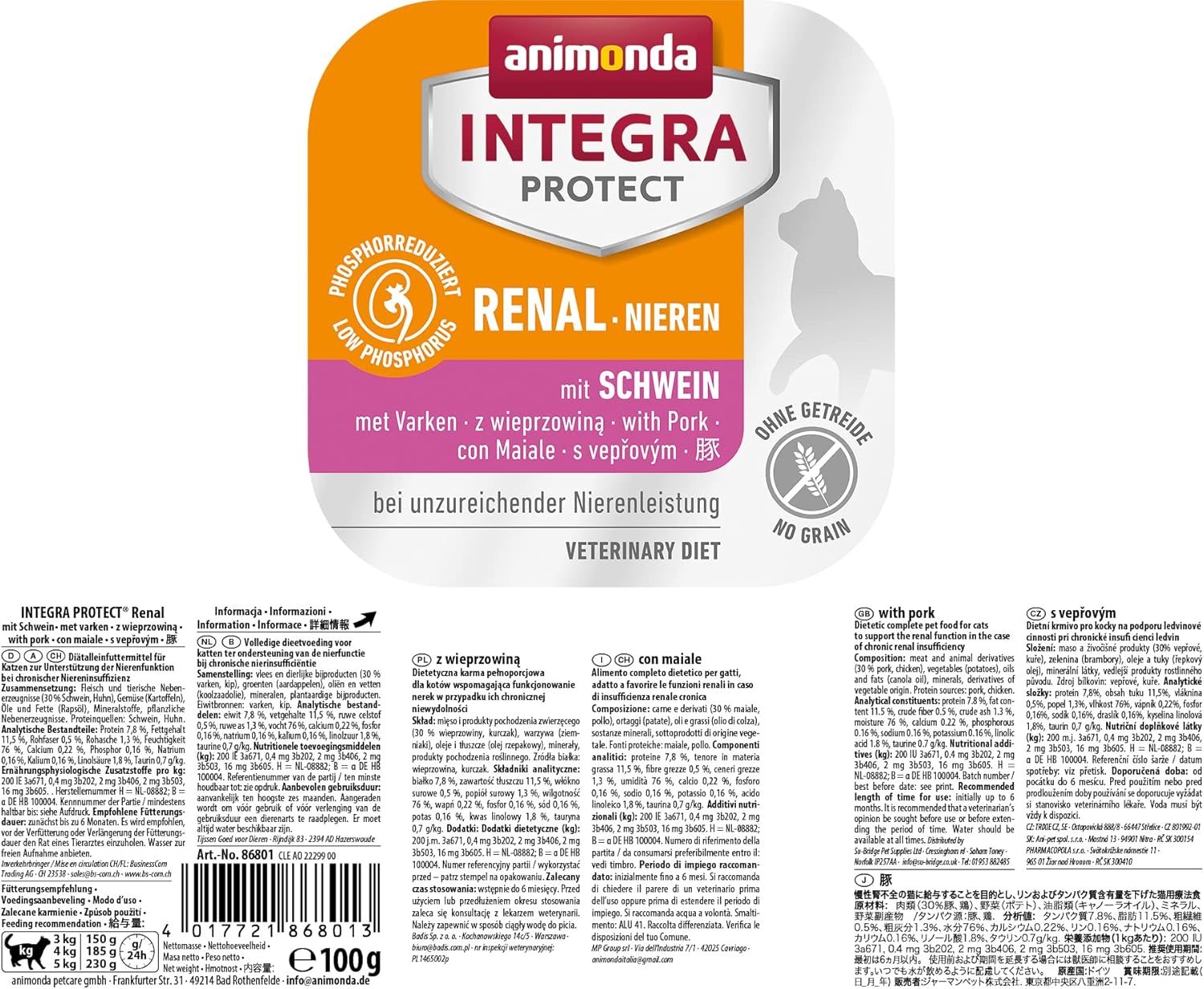 animonda Integra Protect Diaet Katzenfutter Lachs nass 16x100g