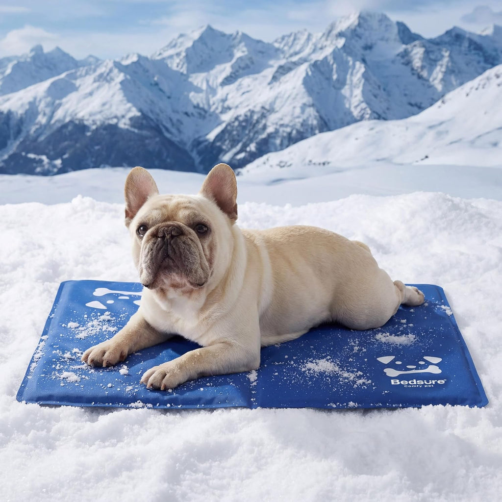 BEDSURE Kühlmatte Hund Extra groß 120x75 cm selbstkühlend Gelmatte 300D Oxford 1