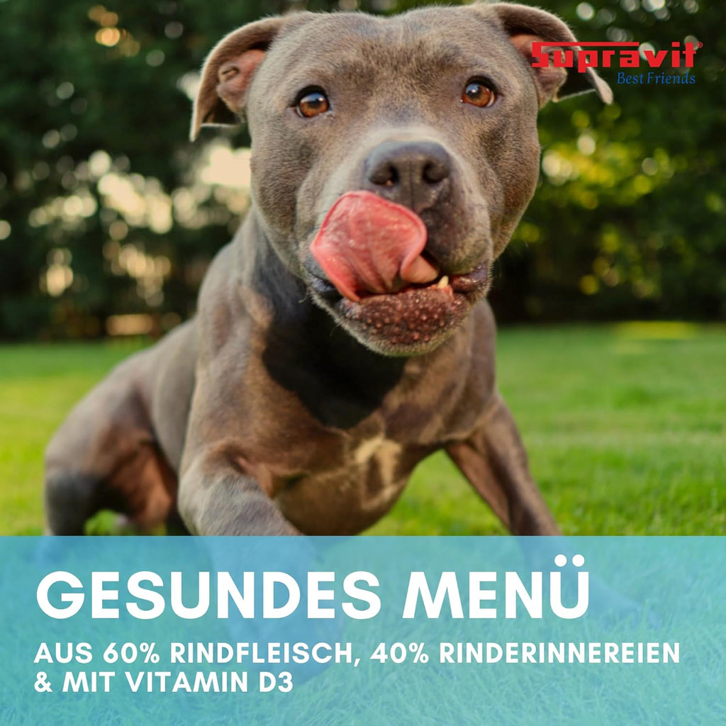 Supravit Hundefutter Nass Fisch & Lachs 12× getreidefrei, verschiedene Sorte