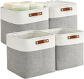 Aufbewahrungsboxen Stoff 4er Set mit Griff 30×20×15 cm faltbar