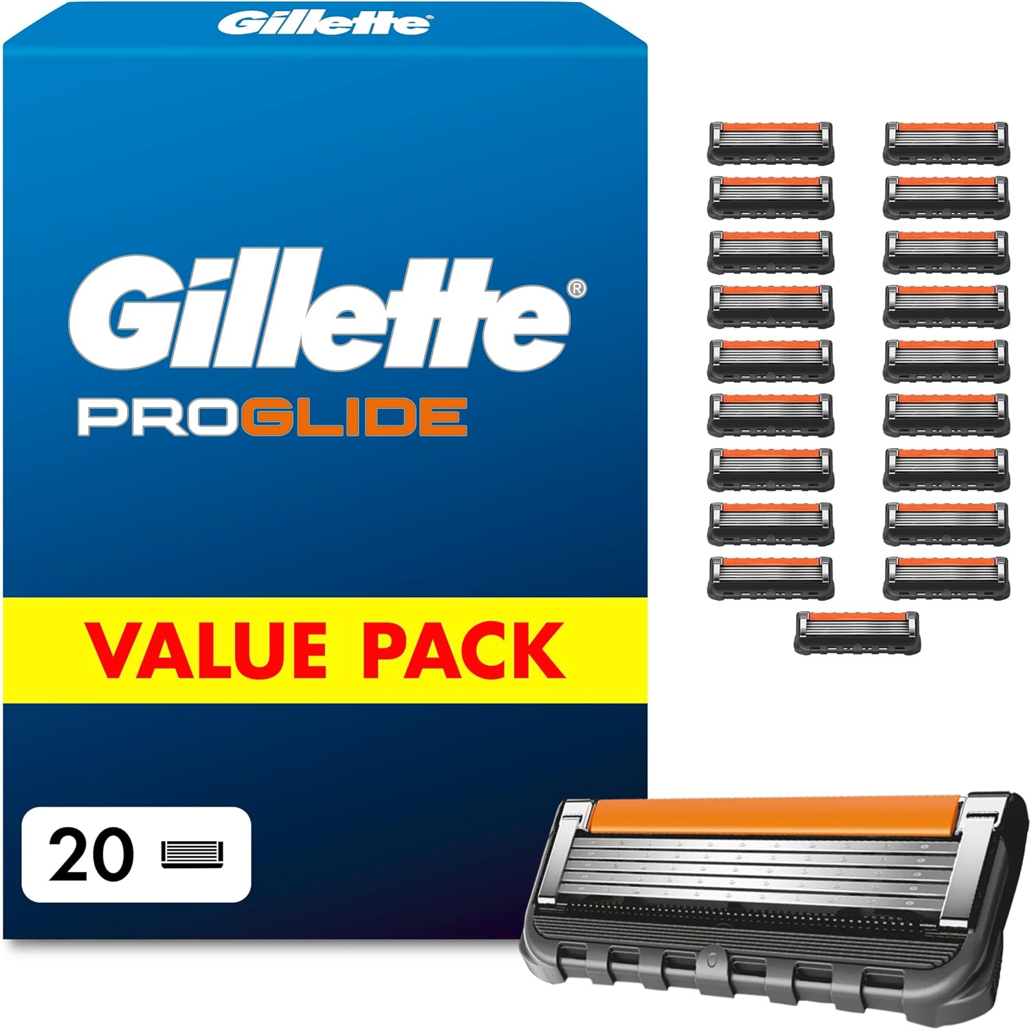 Gillette ProGlide 20 Rasierklingen Ersatzklingen Herren kompatibel