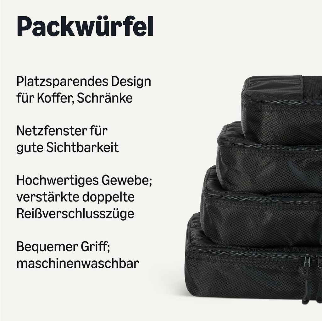 Reise Packing Cubes 8er Set Koffer Organizer Packwuerfel