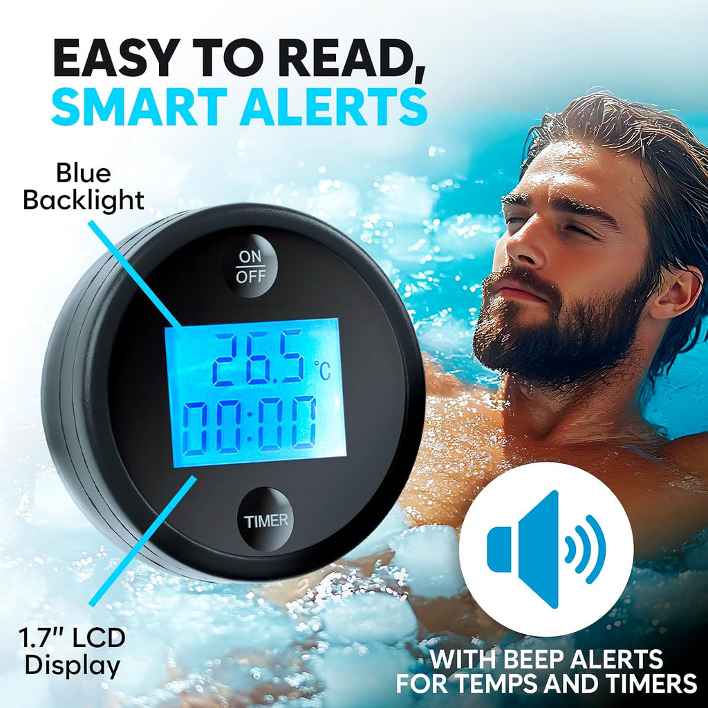 Schwimmendes Poolthermometer wasserdicht mit Timer fuer Pool Spa Whirlpool