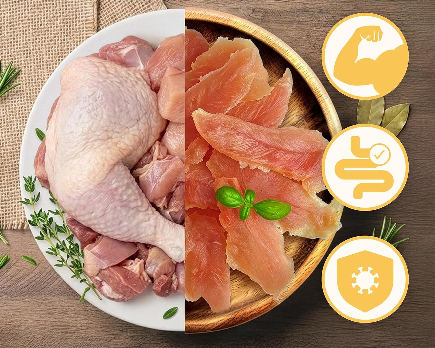 Hundeleckerli Ente & Reis Kabanos 83% Fleischanteil, getreidefrei - ve