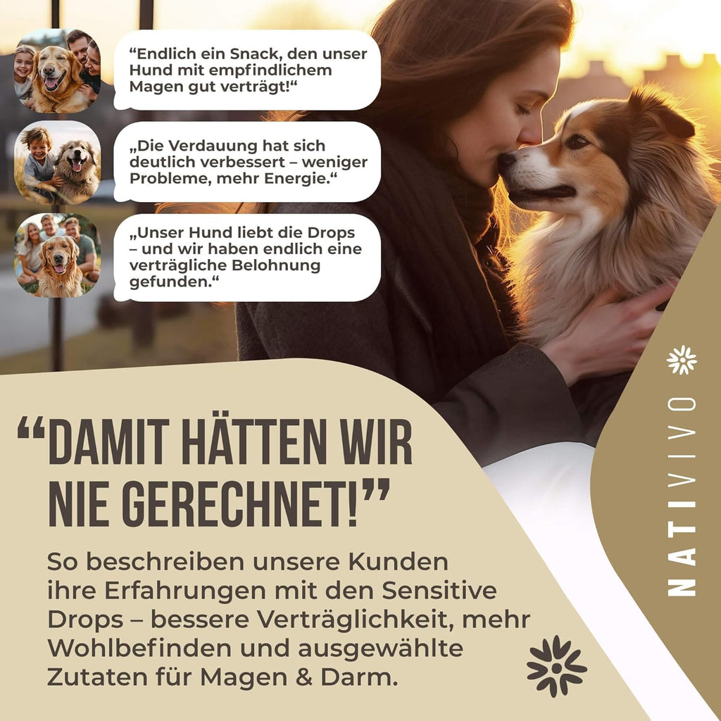Sensitive Drops Hundeleckerli Insektenprotein getreidefrei Flohsamenschalen 300