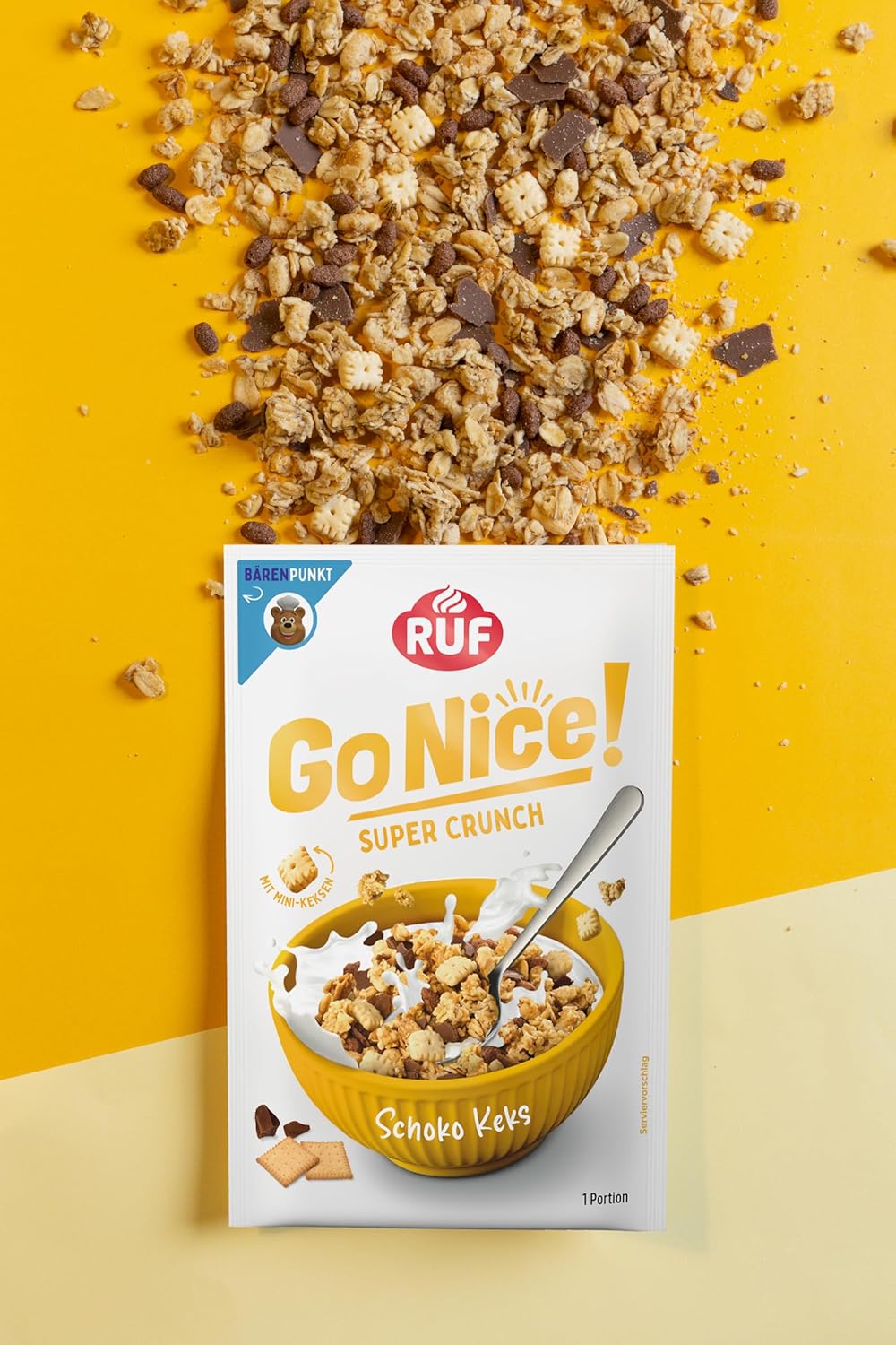 RUF Gonice Granola Schoko Keks Muesli mit Butterkeks 50g