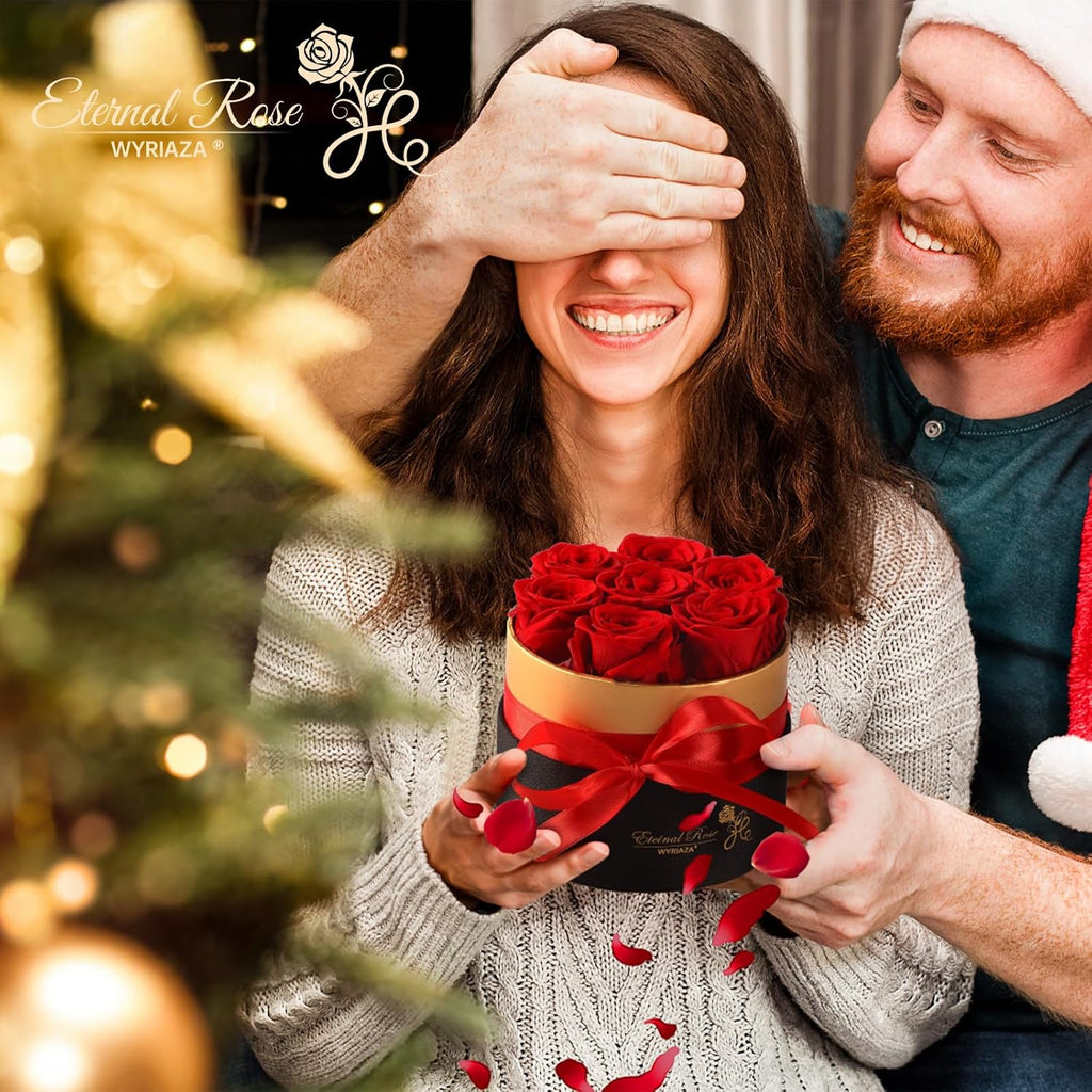 Ewige Rose Geschenk fuer Frauen Mama Freundin konservierte Rose im Geschenkset