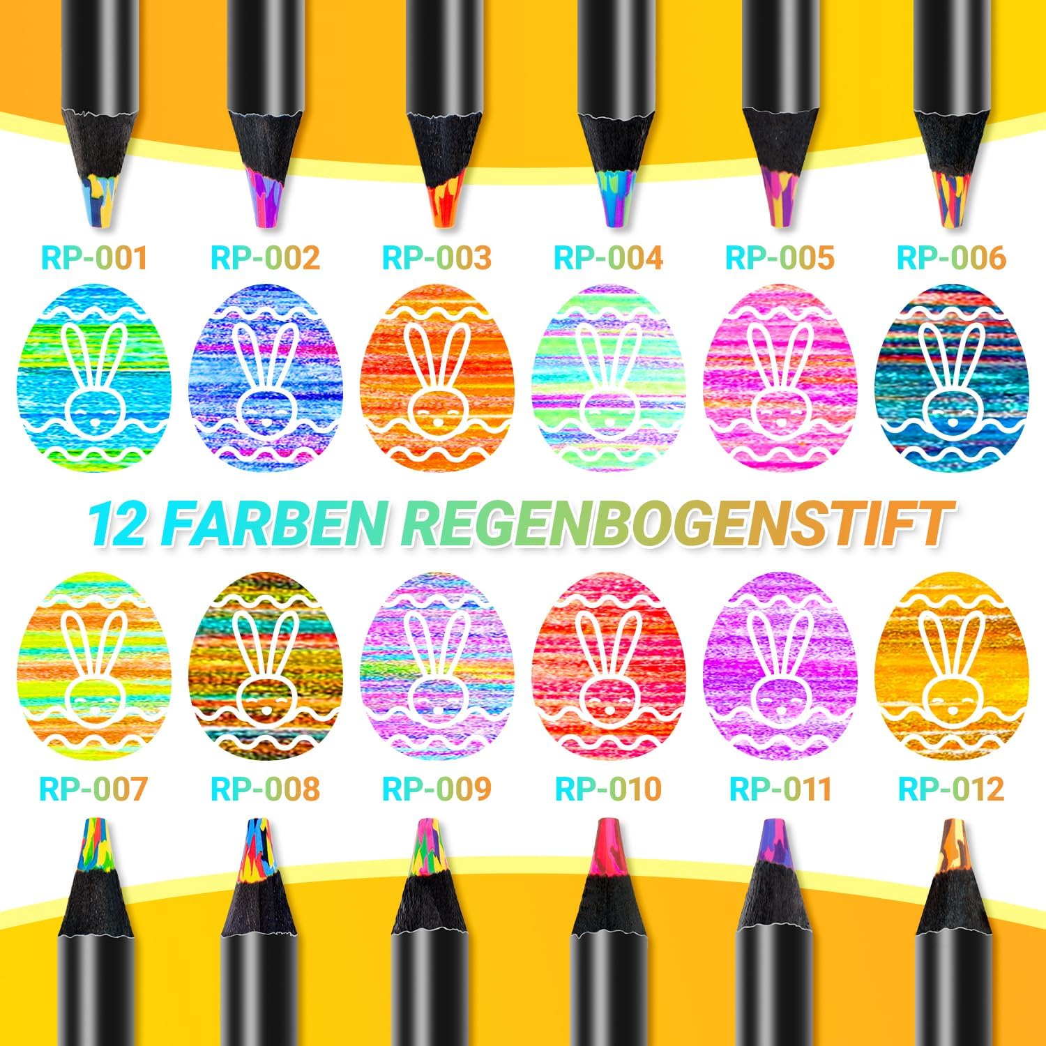 Regenbogenstift 12 Farben Kinder Stift Geburtstags Mitgebsel Bastelgeschenk