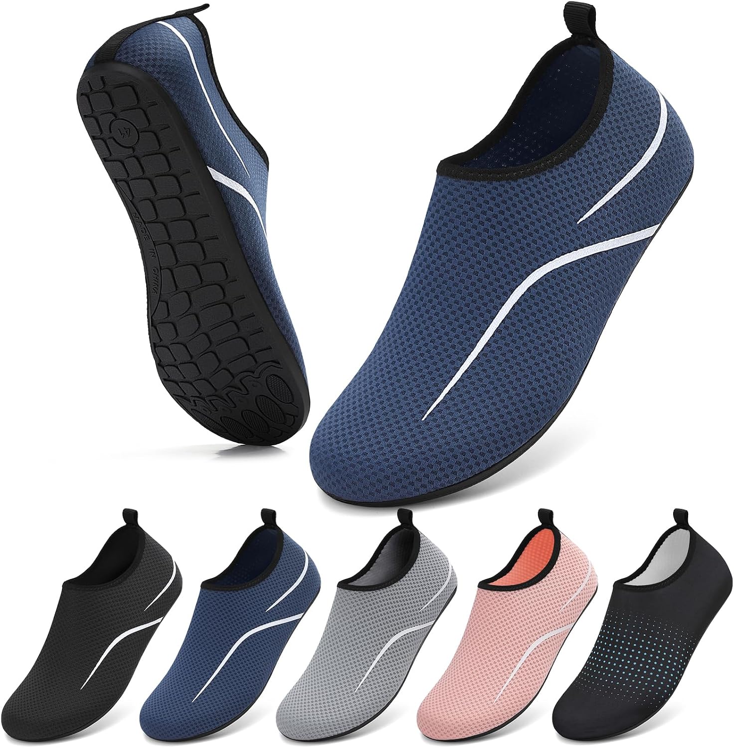 VOLHAL Wasserschuhe Unisex - Badeschuhe Strandschuhe Quick‑Dry fuer Damen/Herren