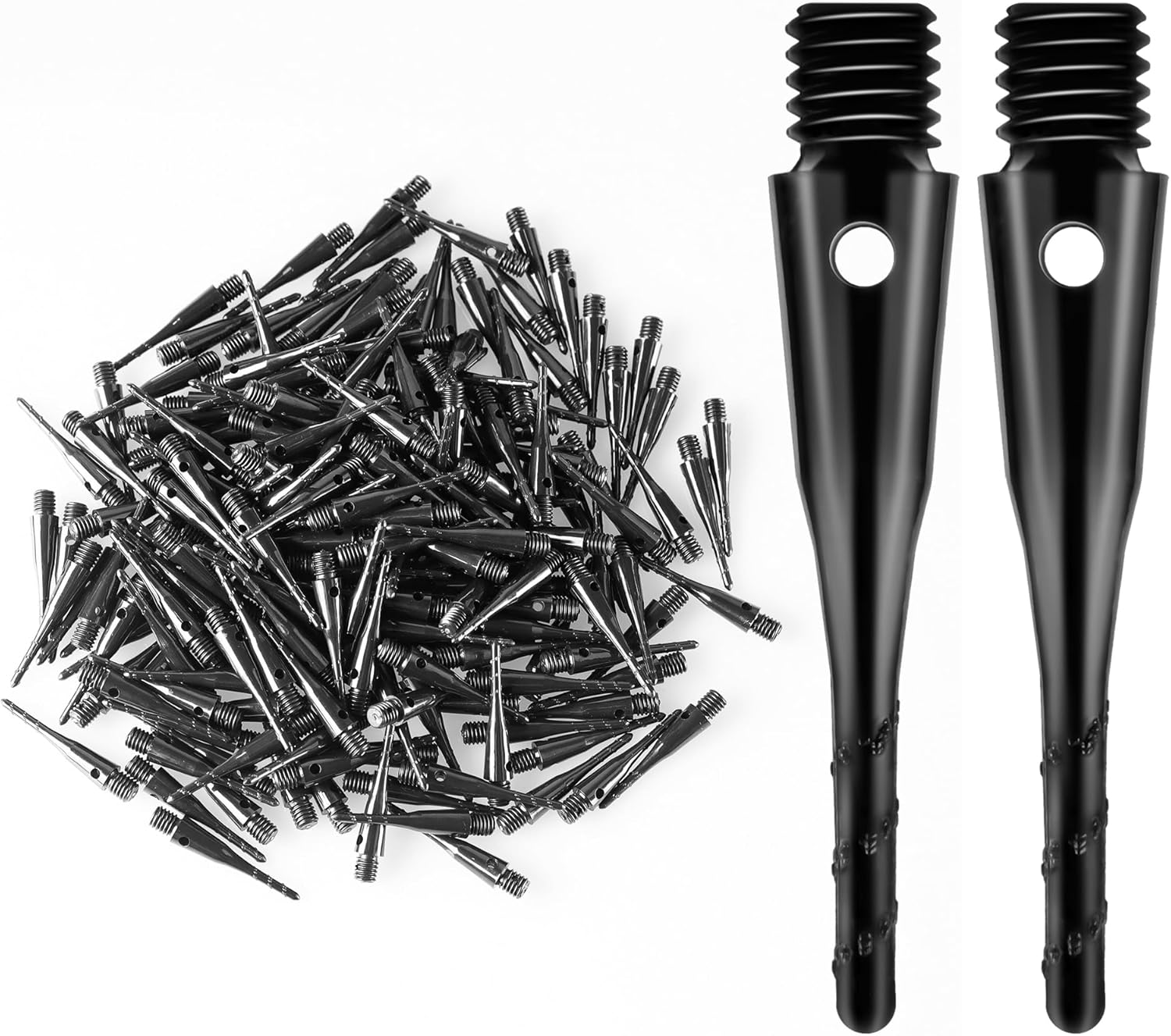 Cyeelife Soft Dartspitzen Kunststoff 200 Stueck 2BA Schwarz Ersatzspitzen