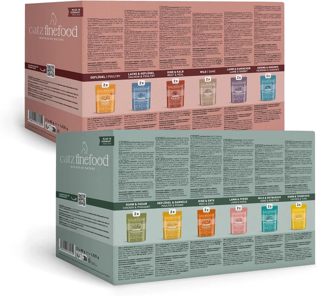 catz finefood Classic Collection Katzenfutter nass 24x85g Beutel ohne Getreide