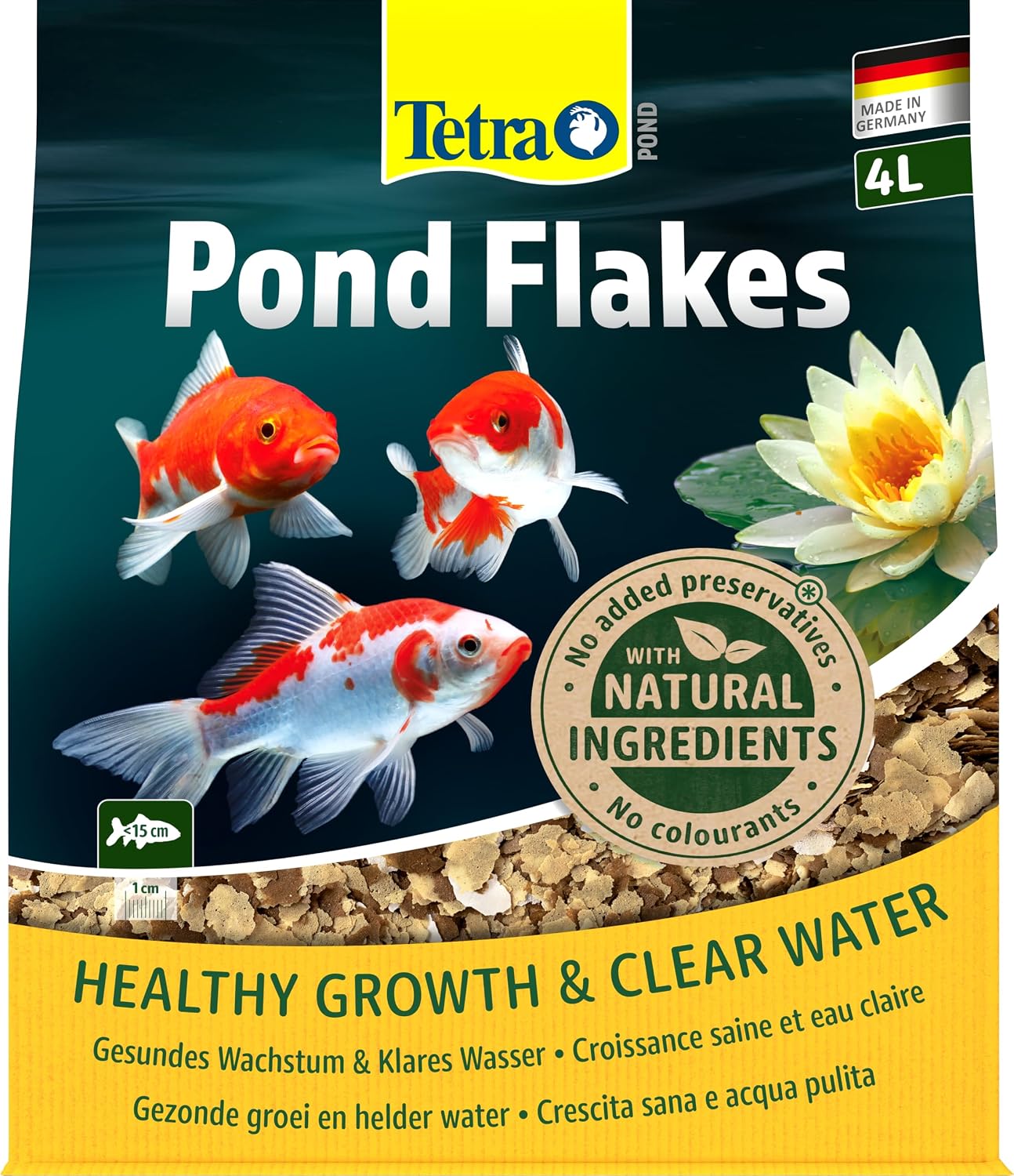 Tetra Pond Flakes Fischfutter Flocken fuer junge Teichfische