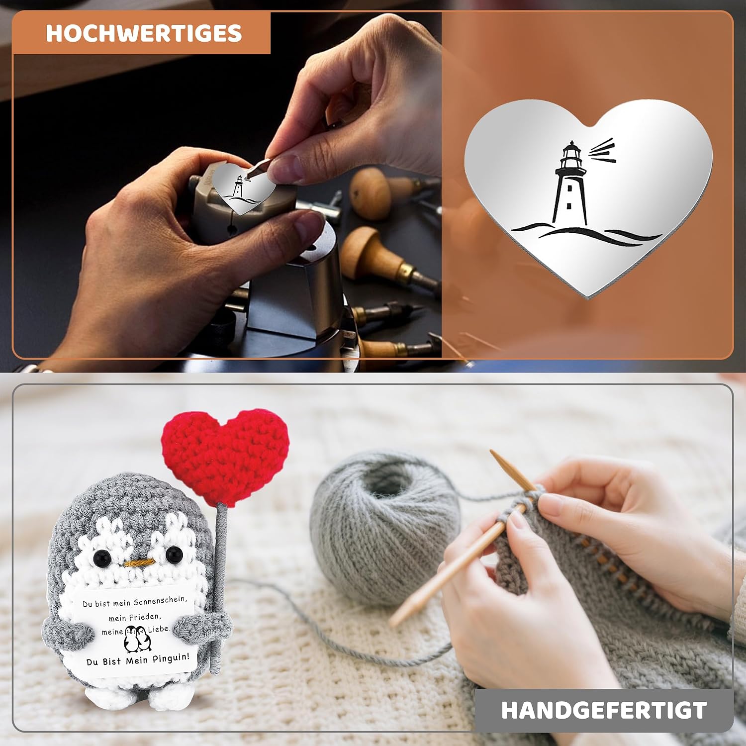 Positive Pinguin Geschenk Ich liebe dich Geschenk Jahrestag fuer Paare