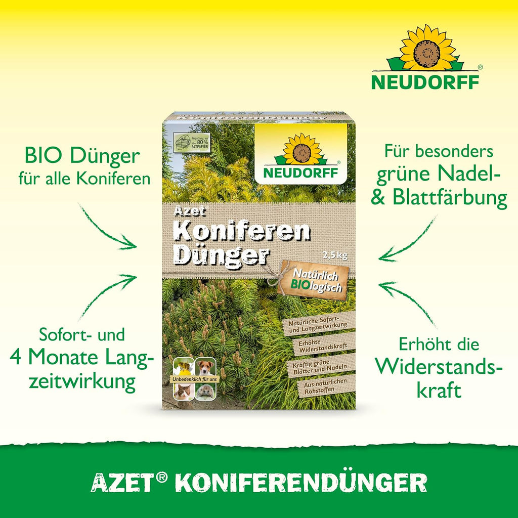 Neudorff Azet Koniferenduenger Eisen Langzeitwirkung fuer Gruen