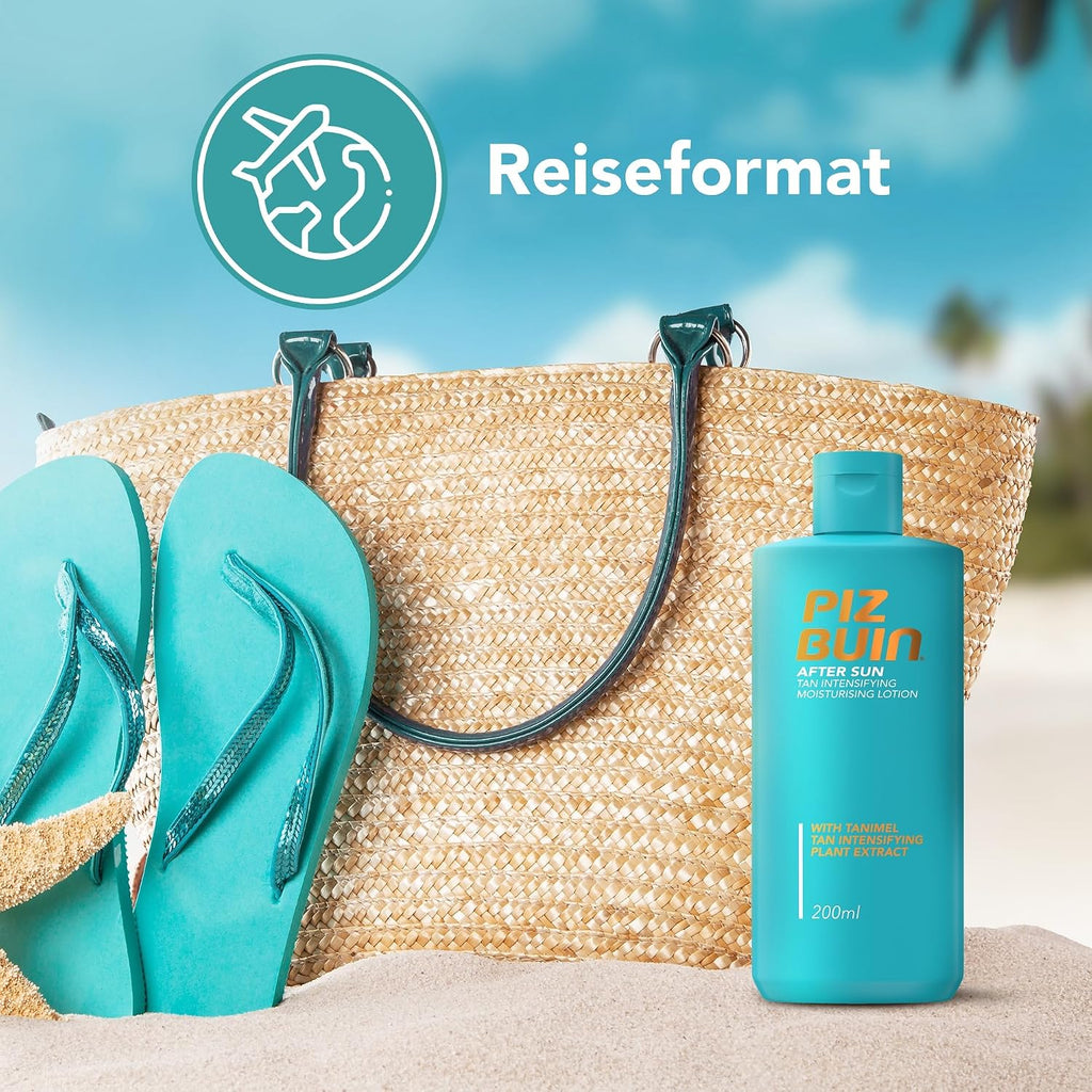 Piz Buin After Sun Tan Intensifier Lotion 200ml - Braeunungsbeschleuniger, 24h Fe