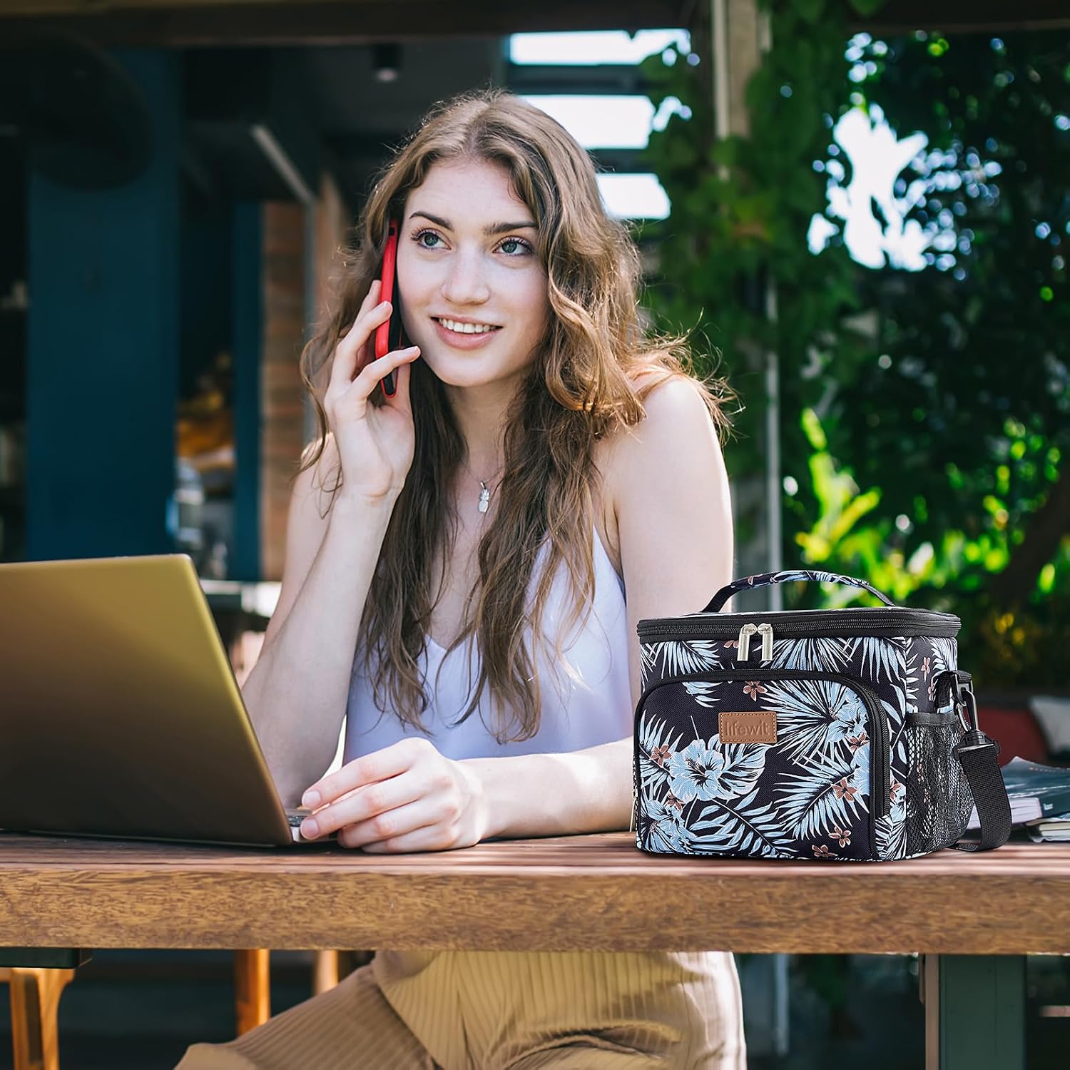 Lifewit Kuehltasche fuer 12 Dosen, isoliert, auslaufsicher, Schulterriemen M-L