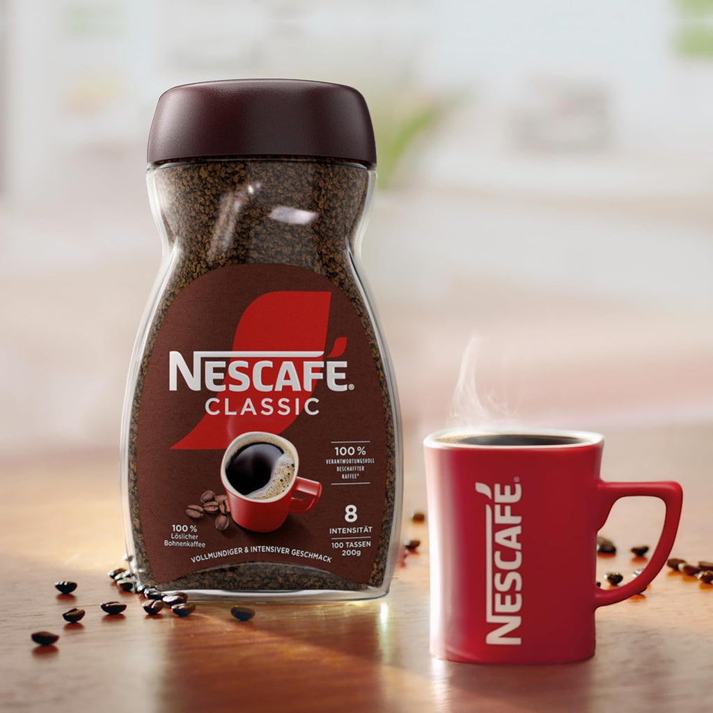 NESCAFÉ Classic Instant Kaffee kraeftiger Geschmack verschiedene Sorten