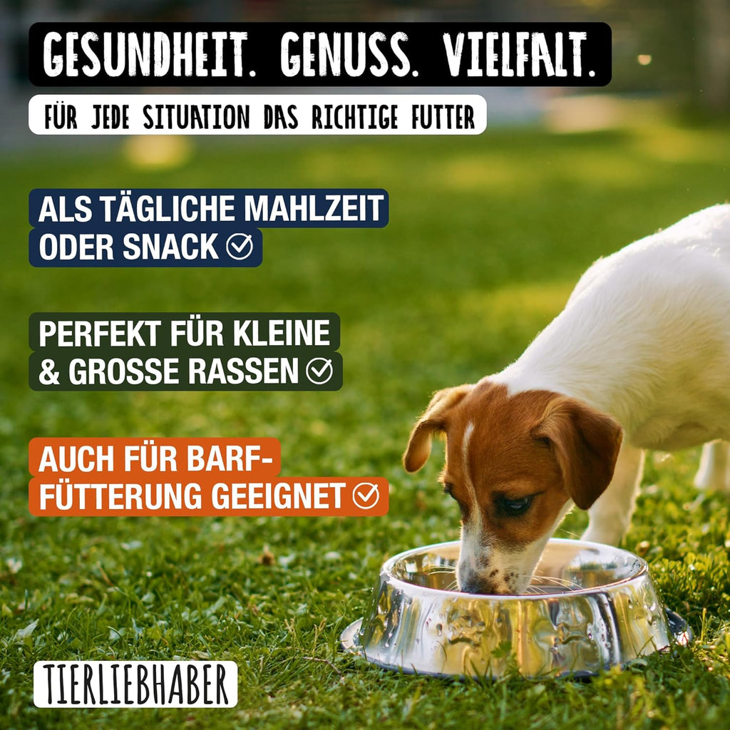 TIERLIEBHABER Hundenassfutter Dose 91% Fleischanteil 8 Sorten Packung