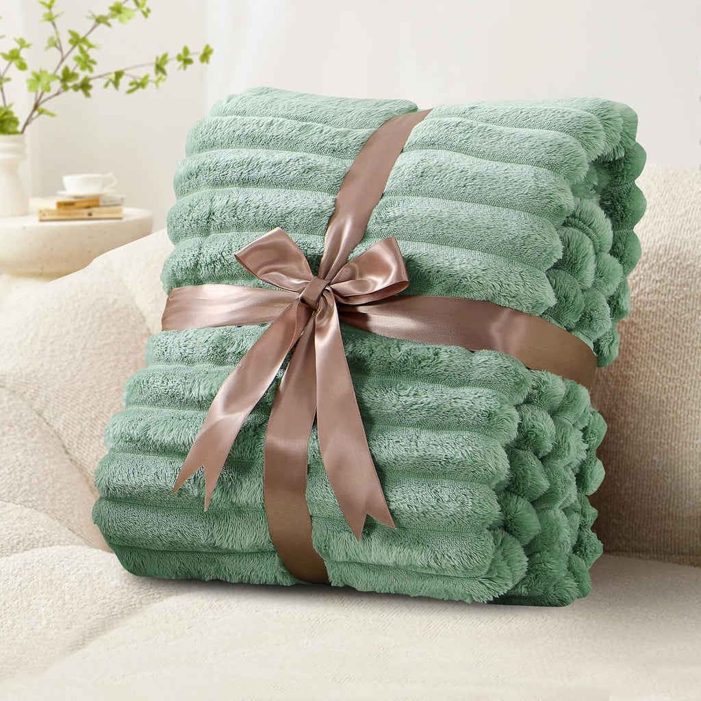 RUIKASI Kuscheldecke Flauschig Fleecedecke 150×200 cm Grau 150cm-270cm