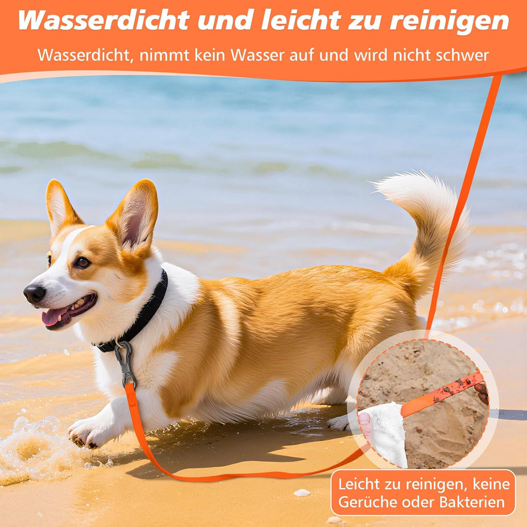 XBEN Schleppleine gummiert wasserdicht mit Karabiner 3m-30m