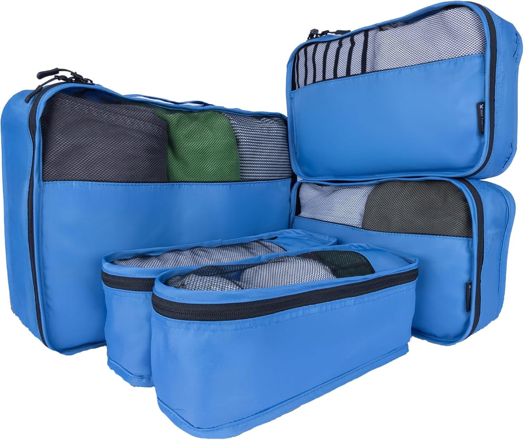 5er Koffer Organizer Set Packing Cubes Reisebeutel Beige