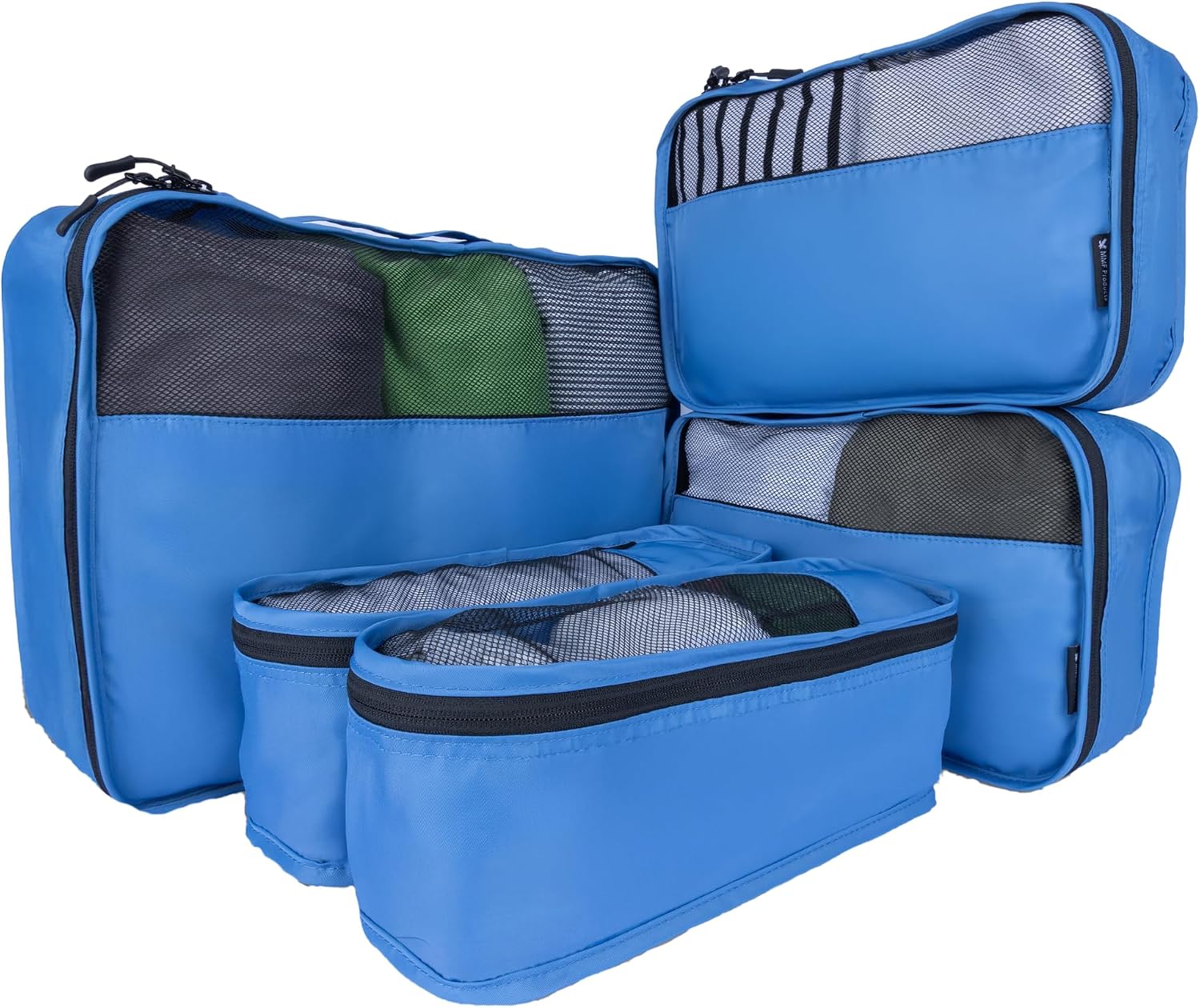 5er Koffer Organizer Set Packing Cubes Reisebeutel Beige