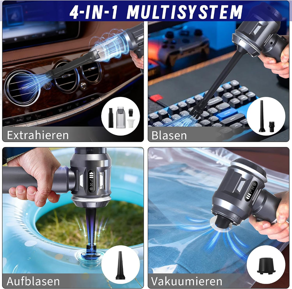 Citybee Akku-Handstaubsauger kabellos 25000 Pa Mini Staubsauger