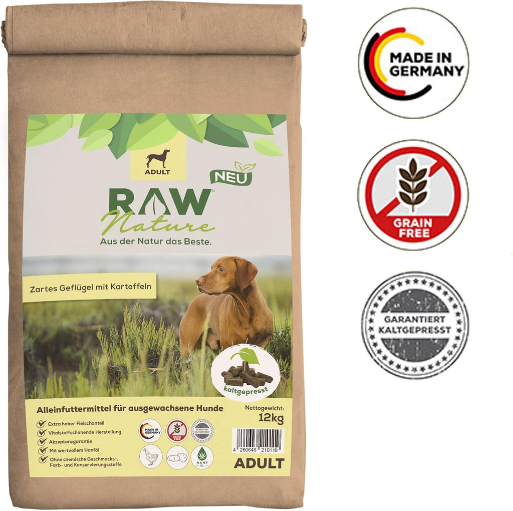 RAW Nature Trockenfutter Adult Huhn getreidefrei hoher Fleischanteil ve