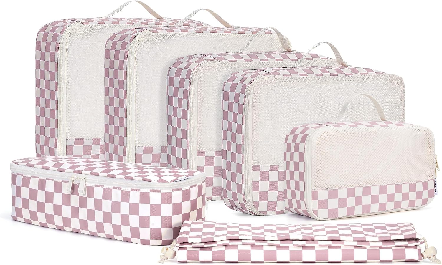 7-teiliges Koffer Organizer Set Packing Cubes Reise-Packtaschen
