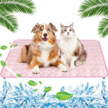 Kuehldecke fuer Hunde und Katzen 70×55 cm Rosa kuehlende Matte 1cm-70cm