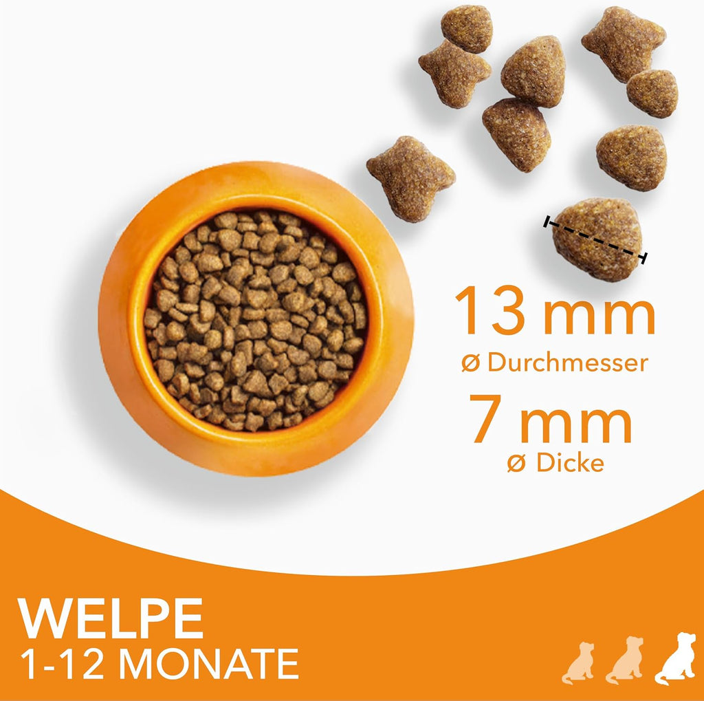 Welpenfutter Trockenfutter Huhn fuer kleine und mittlere Rassen