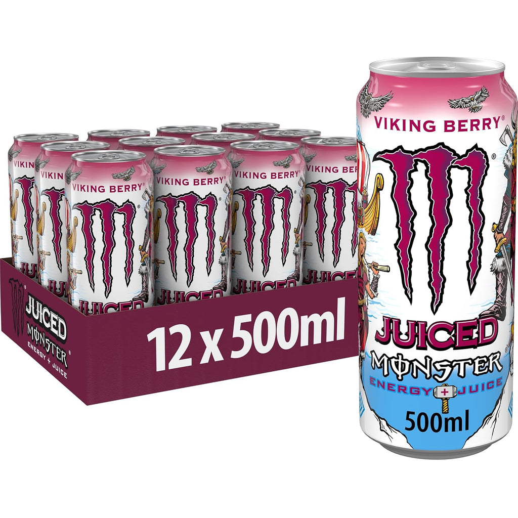 Monster Energy® Viking Berry - koffeinhaltiger Energy-Drink mit Waldbeeren-Gesch