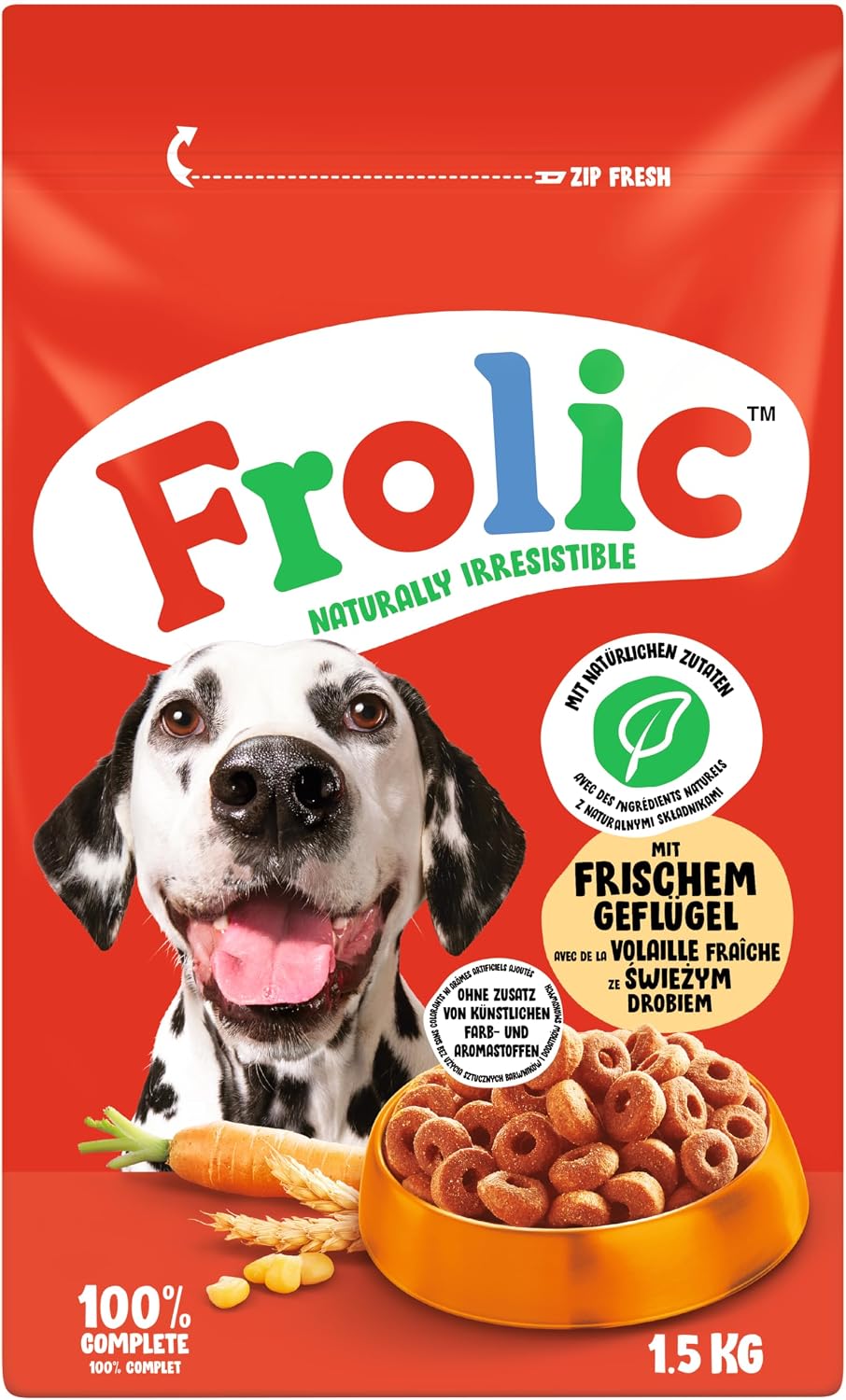 Frolic Hunde Trockenfutter verschiedene Sorten im praktischen Beutel