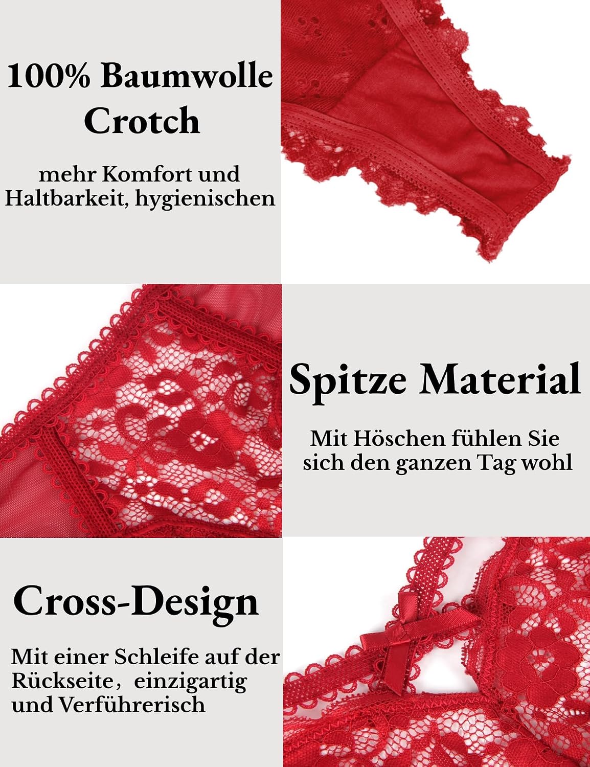 ohyeahlady Erotik Höschen Damen Reizwäsche Große Größen Sexy String Tanga Unterw