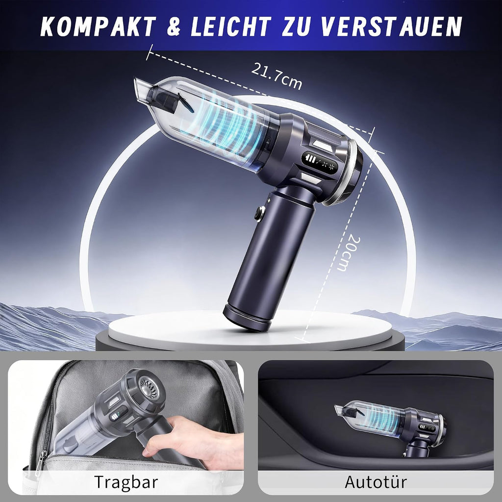 Citybee Akku-Handstaubsauger kabellos 25000 Pa Mini Staubsauger