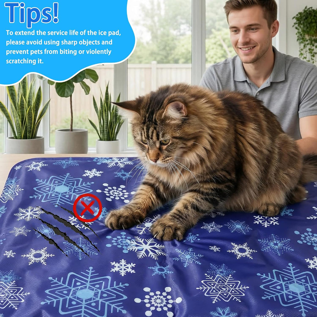 Kuehlmatte Hund 50cm-60cm selbstkuehlend Kuehlkissen Hundedecke Katze