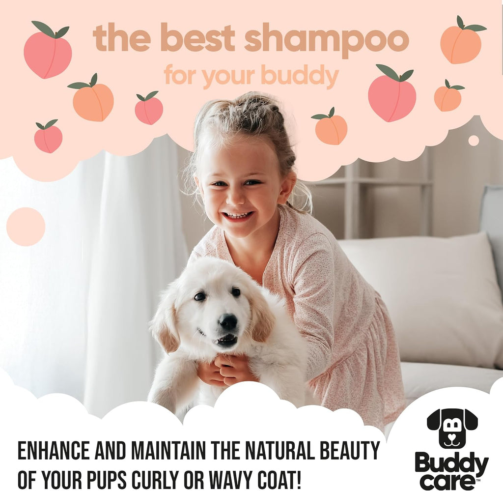 Buddycare Curly Coat entwirrendes Hundeshampoo 500 ml Pfirsichduft Aloe Vera