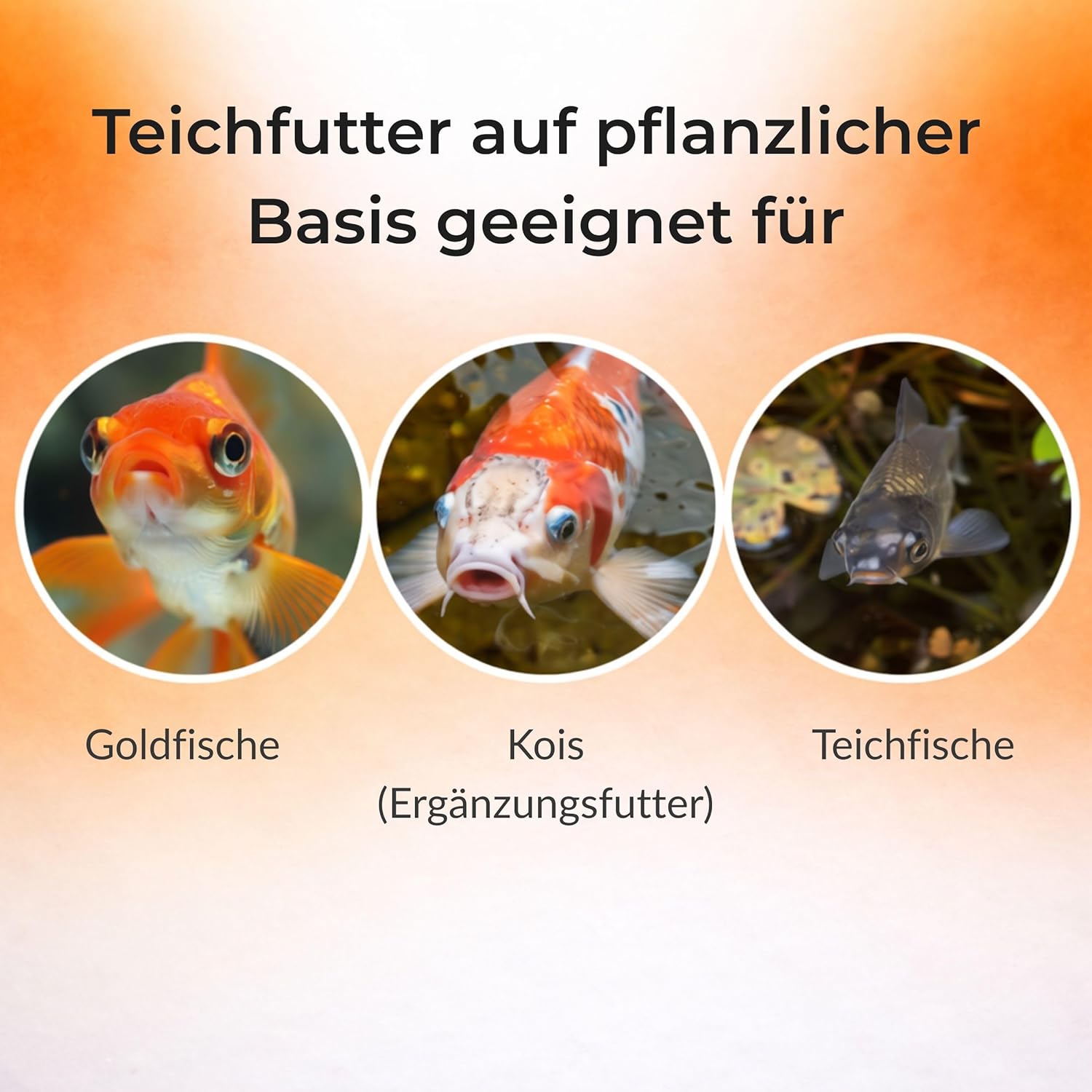 Blumixx Teichsticks schwimmendes Alleinfutter fuer Koi Goldfische